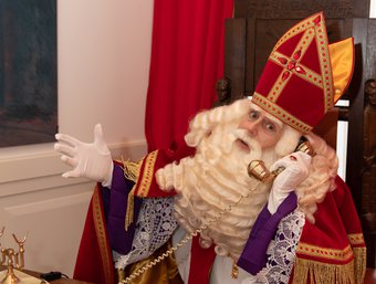 Sinterklaas aan de telefoon