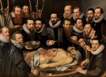 De Anatomische les, Michiel Jansz. van Mierevelt, Museum Prinsenhof.
