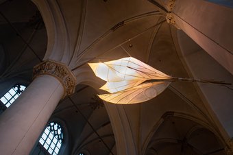 Sint Maarten: feest van het delen, lichtsculpturen in de kathedraal, Foto: Billie-Jo Krul
