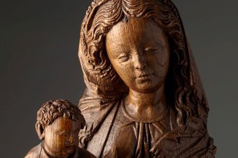 6. Meester van de Utrechtse Stenen Vrouwenkop, Maria met Kind, Museum Catharijneconvent, foto AVROTROS