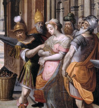 Maria Magdalena, detail overspelige vrouw BMHs85