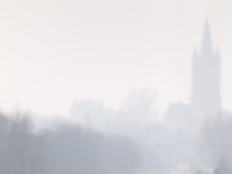 Silhouette van Kerk (uitsnede)