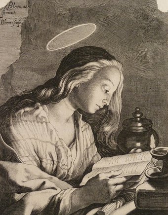 Maria Magdalena, Abraham Bloemaert (ontwerp) Cornelis Bloemaert II (graveur), 1625-1684