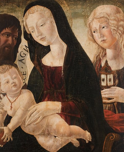 Maria met kind, Johannes de Doper en Maria Magdalena