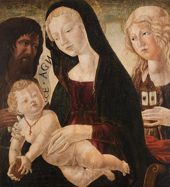 Maria met kind, Johannes de Doper en Maria Magdalena