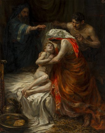 Jan Sluijters, De profeet Elia wekt de zoon der Sunamitische vrouw tot leven def, Drents Museum.jpg