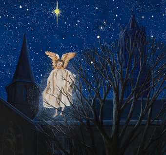 Charlotte Dematons. Zin in kerst 2020 uitsnede engel