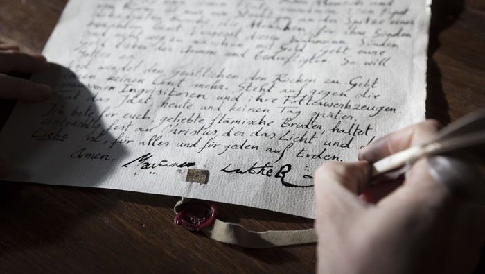 Brief uit de film Storm Letters van vuur